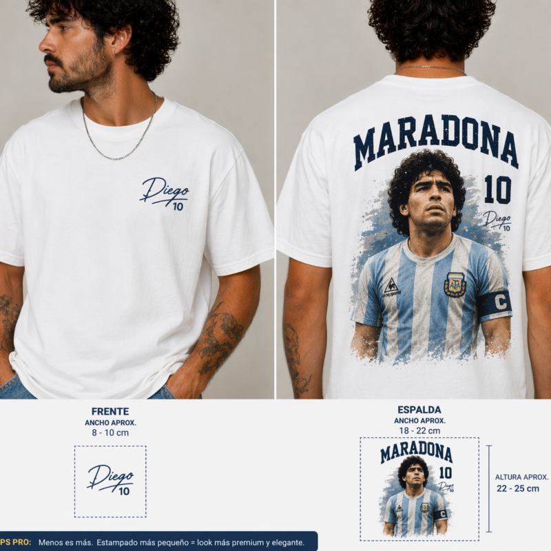 Polera Maradona Vintage